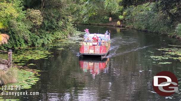 Santa... technically part of the Mickey & Friends Flotilla I believe.