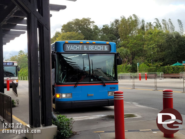 4:05pm - Our bus arriving