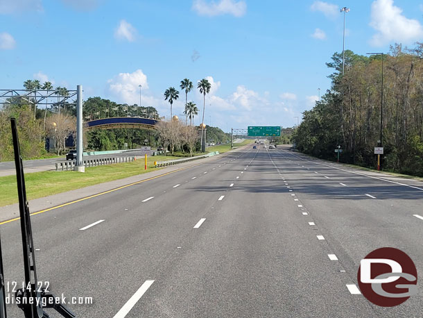 1:52pm - Finally clear of the resorts and heading for the open road.