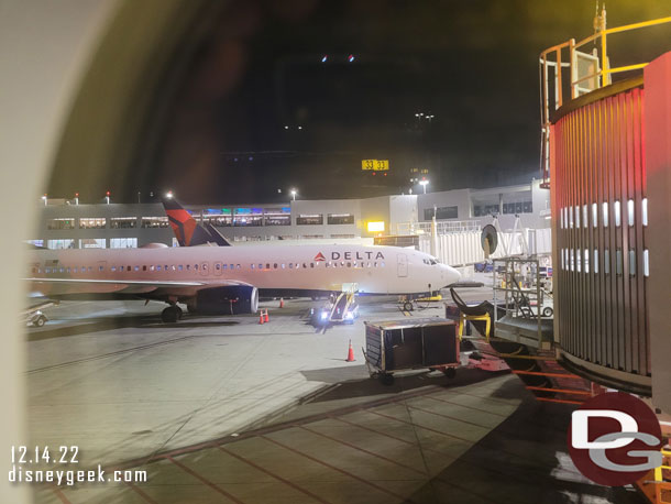 8:23pm - Arriving at the gate