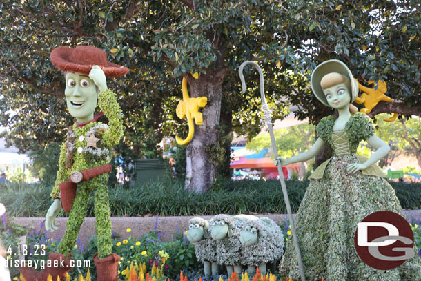 Toy Story Topiaries near the Land