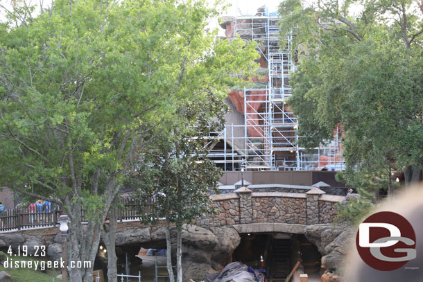 Tiana's Bayou Adventure conversion is underway on the former Splash Mountain.