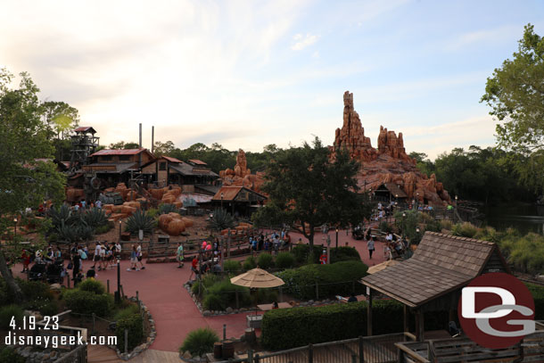 Passing by Big Thunder Mountain Railroad