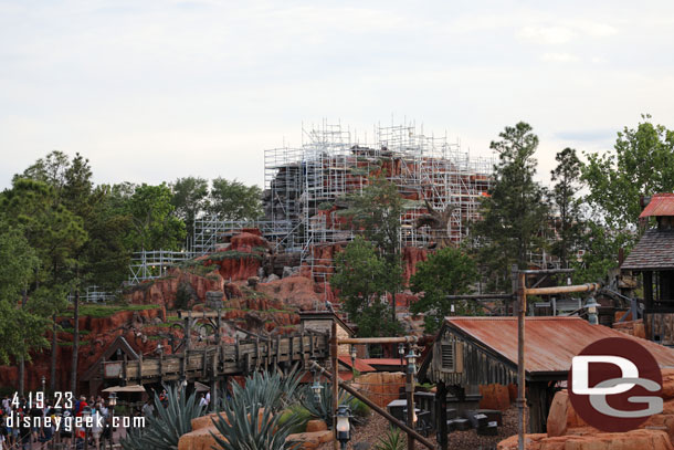 Looking back at the Splash Mountain work.