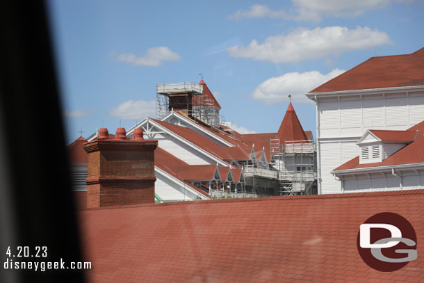 Renovation work is underway at Disney's Grand Floridian Resort.