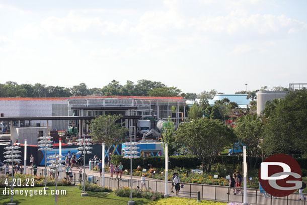 A check of the construction from the Monorail today.