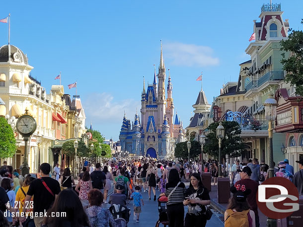 Main Street USA a few minutes before rope drop