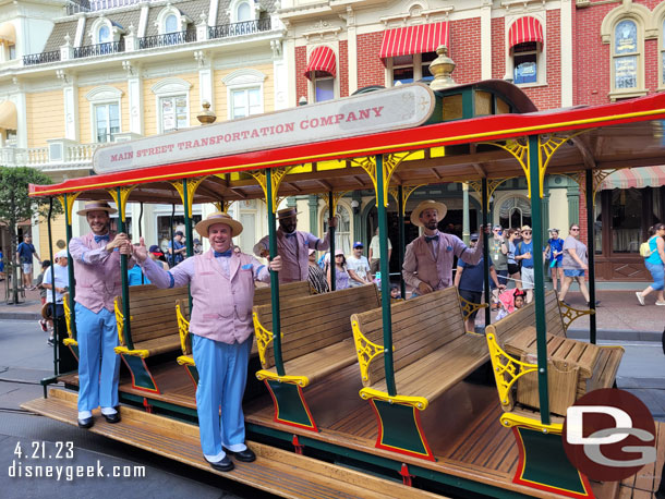 The Dapper Dans passing by