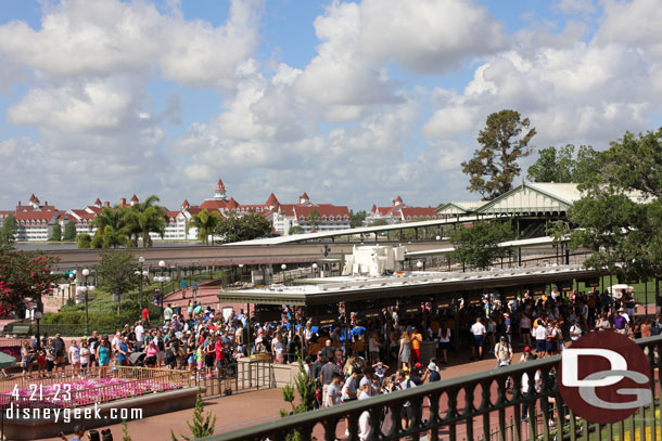 10:33am - Healthy crowds still entering the Magic Kingdom