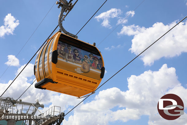 3:18pm - At Disney's Hollywood Studios passing under the Skyliner