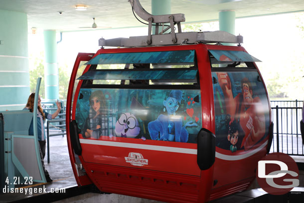 4:09pm - Boarding the Disney Skyliner at Disney's Hollywood Studios