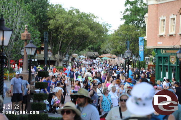 4:37pm - The United Kingdom walkway at Epcot World Showcase 