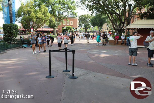 Some pavement work in World Showcase