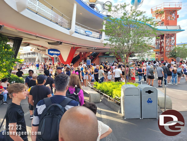 6:46pm - The PeopleMover queue