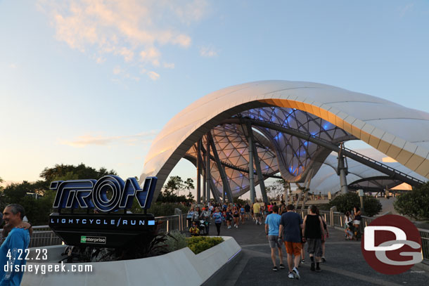 Stopping by the TRON area for some pictures