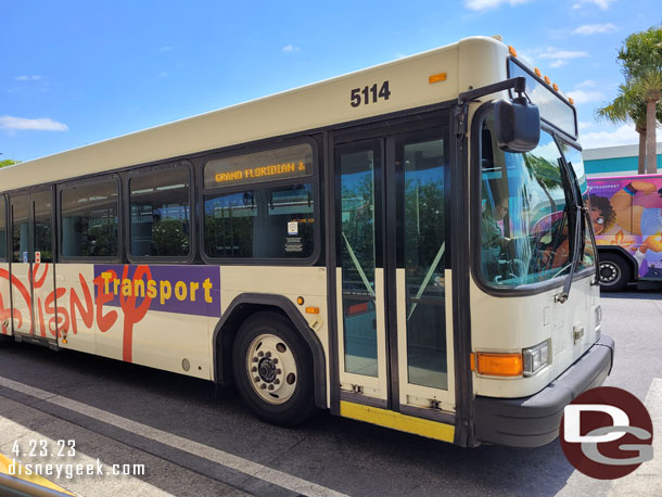 12:06pm - Our bus arrived.