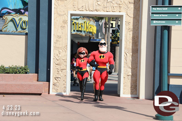 Mr. & Mrs. Incredible out for a stroll.