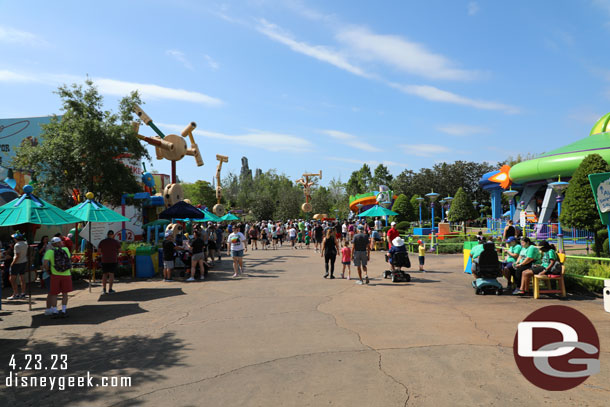 Passing through Toy Story Land