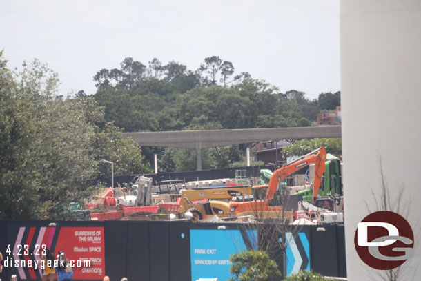 A look at the Epcot Construction today.