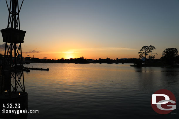 World Showcase sunset