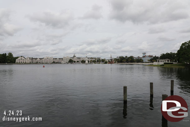 Looking across at the Yacht Club