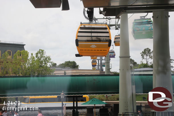 11:55am - Boarded the Disney Skyliner