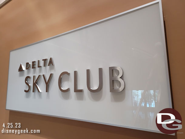 Visited the Delta Sky Club