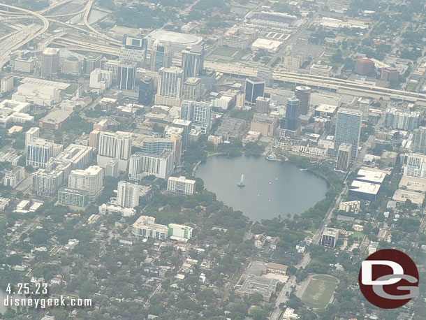 We took off to the North giving a good view of Downtown Orlando