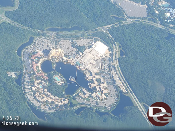 Disney's Coronado Springs Resort from the air