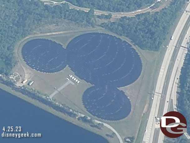 The solar panels near Epcot