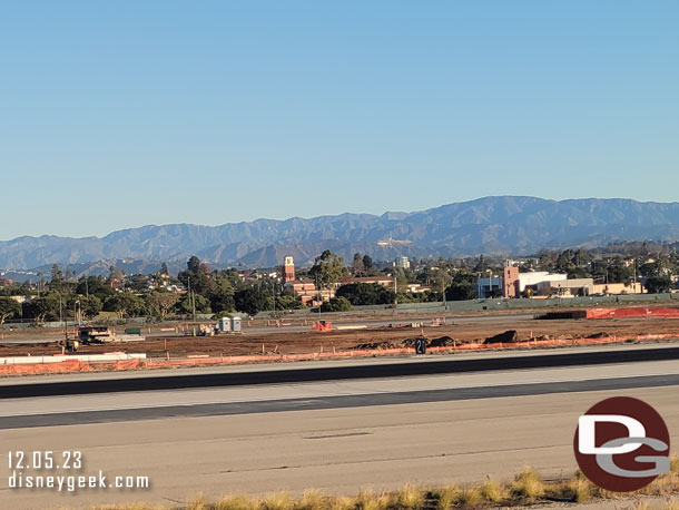 A better view of the construction on runway 24R