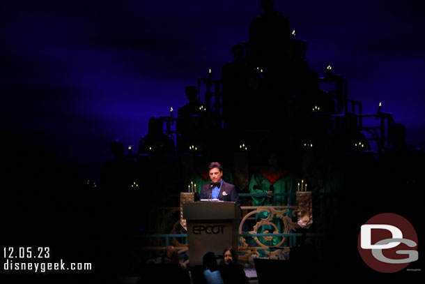 I opted to stand in the back with no wait.  John Stamos was the guest narrator this evening.