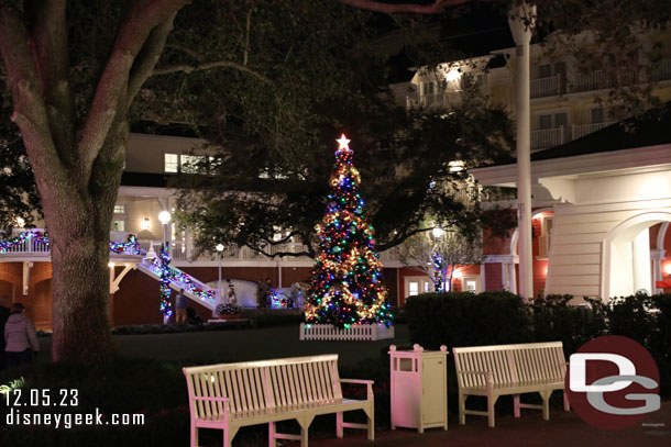 Passing by a quiet Boardwalk Resort