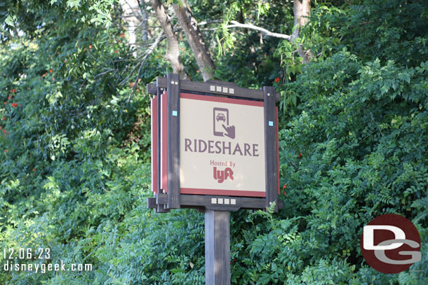 The rideshare location is also here.