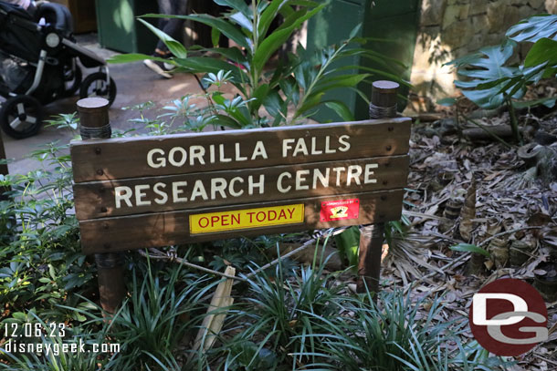 Next up a visit to Gorilla Falls