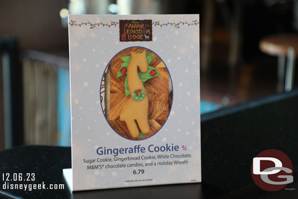 Gingeraffe cookies are available for purchase