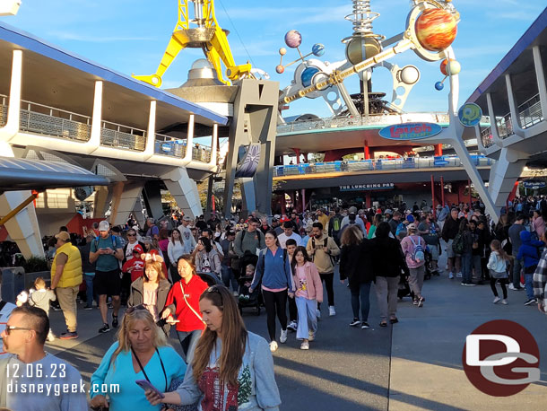 4:35pm - Tomorrowland felt busy