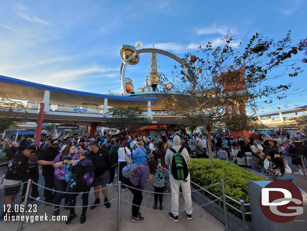 30 minute wait for the PeopleMover