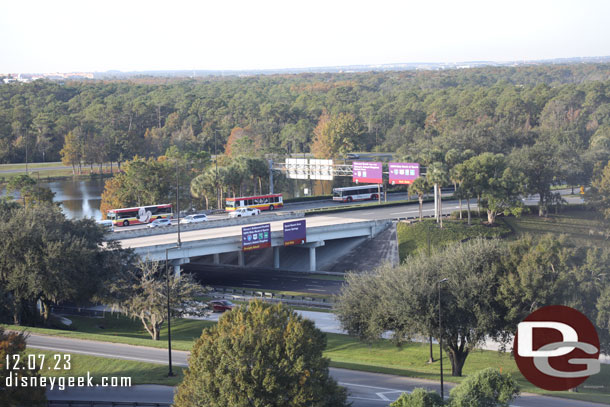 Buena Vista Drive passing over World Drive