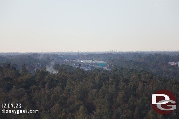 In the distance the edge of Disney property