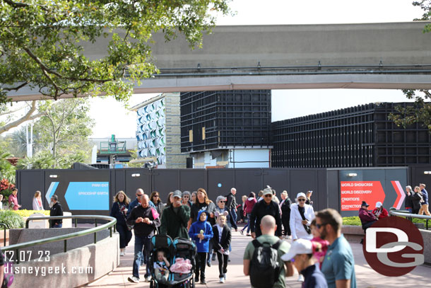 Walking by the Communicore Hall construction