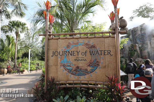 My first daytime visit to Journey of Water inspired by Moana at EPCOT