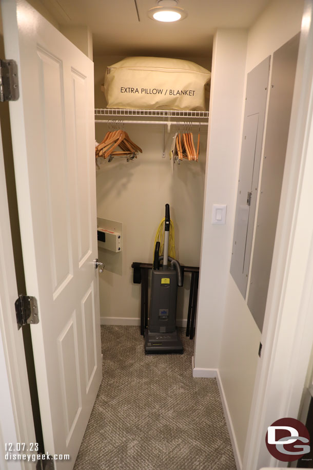 A closet off the bathroom.