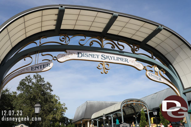 2:54pm - Arrived at the Disney Skyliner International Gateways station.