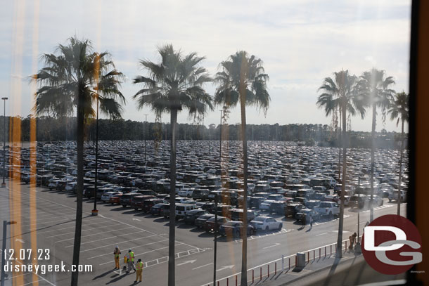 Disney's Hollywood Studios parking lot this afternoon.