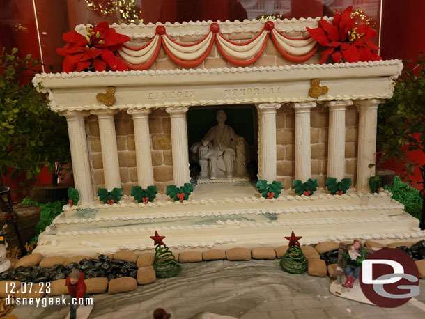 The Lincoln Memorial gingerbread