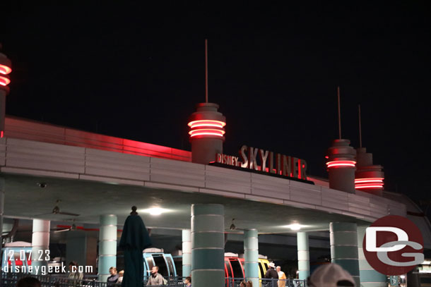 6:17pm - Departing Disney's Hollywood Studios on the Skyliner