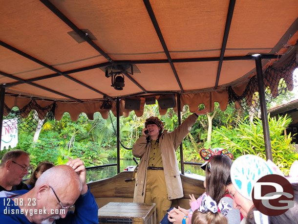 8:57am - On a boat and setting off for the jungle.  So about a 14 minute wait this morning for me.