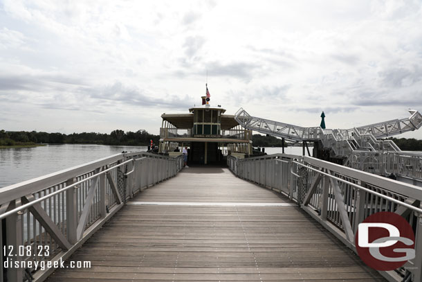 11:39am - Making my way out to the Admiral Joe Fowler for a cruise across the Seven Seas Lagoon.