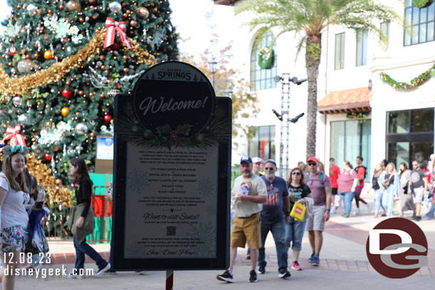 2:06pm - Arrived at Disney Springs